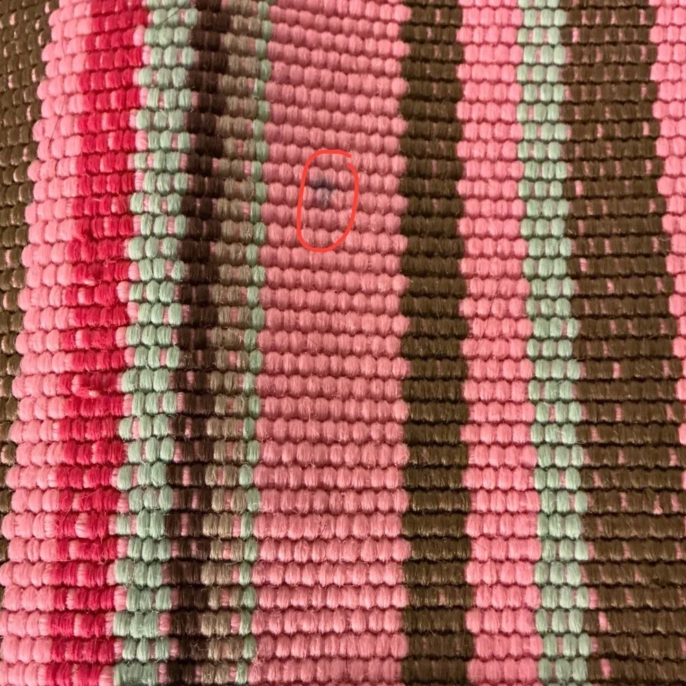Dash & Albert Handwoven Striped Polypropylene UV Rug 2x3 Pink Brown Multi